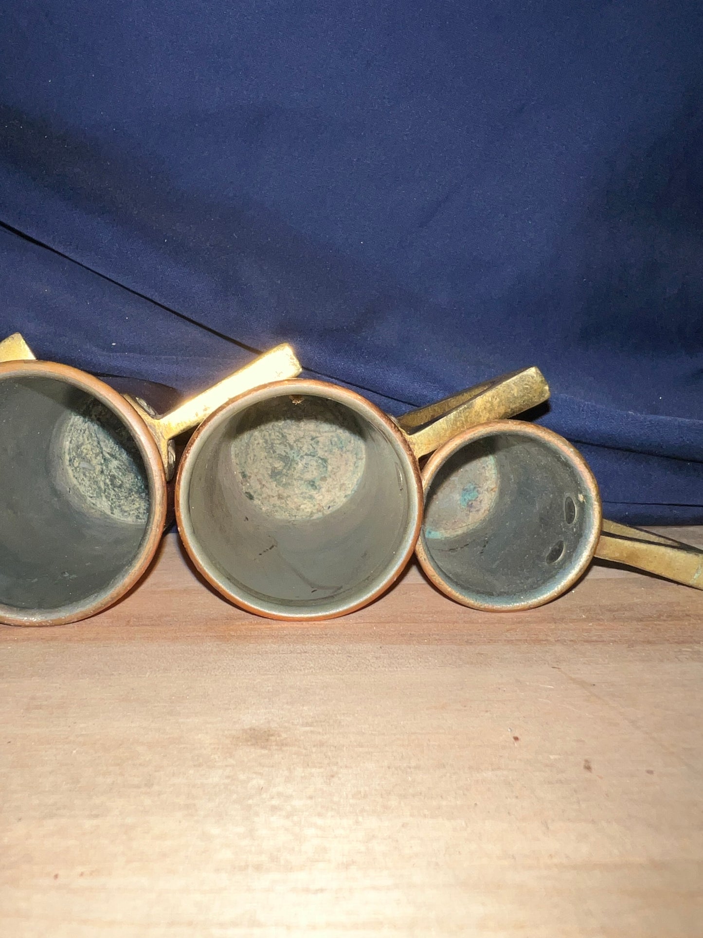 Vintage Copper & Brass Measuring Cups